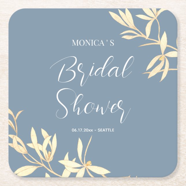 Tidlös Blommig Symfoni Bröllopsfest Underlägg Papper Kvadrat (Framsidan)