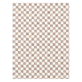 Tidlös Brun Och Beige Rutig Mönster