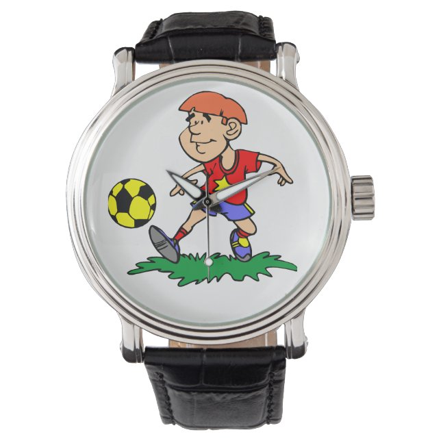 Tidlös charm: Vintage Leather Watch Armbandsur (Framsida)