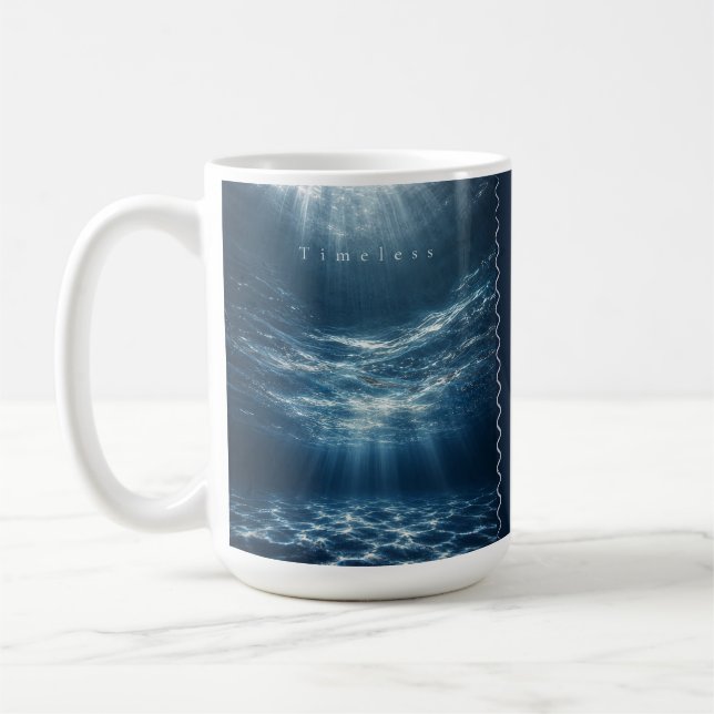Tidlös - Djupa Vatten Estetisk Citat Kaffemugg (Vänster)