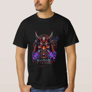 Tidlös Elegans Cyber Oni Mask T-Shirt