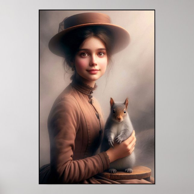 Tidlös Elegans från den Viktorianska Eran Vägg Poster (Framsidan)