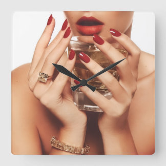 Tidlös Elegans Hemdekor  Fyrkantig Klocka