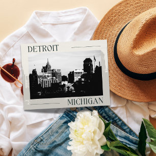 Tidlös Elegans i Detroit, Michigan Vykort
