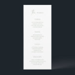 Tidlös Elegant Bröllop i Sageskär Grön Meny<br><div class="desc">Elegant bröllopsmeny med klassisk stil och en kombination av skripttypografi och traditionella serif-teckensnitt. Denna enkla design passar bra med alla typer av bröllop.</div>