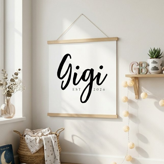 Tidlös Gigi År Elegant Familj Script Poster (Skapare uppladdad)