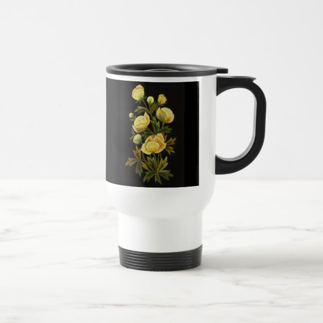Tidlös Globeflower vittravel mug Resemugg (Höger)