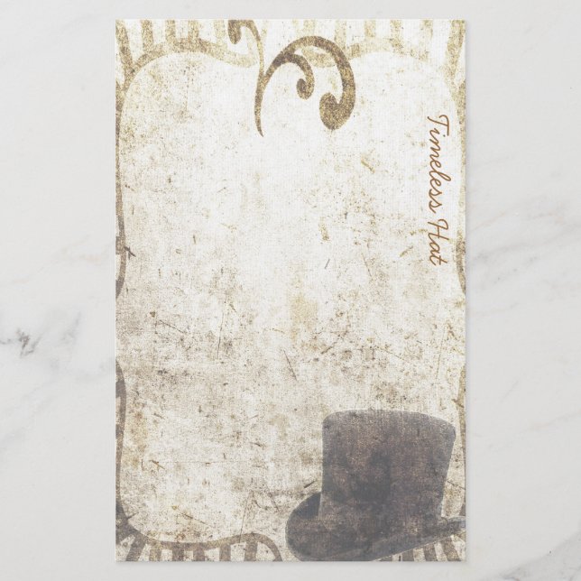 Tidlös hatt - Steampunk brevpapper (Framsida)
