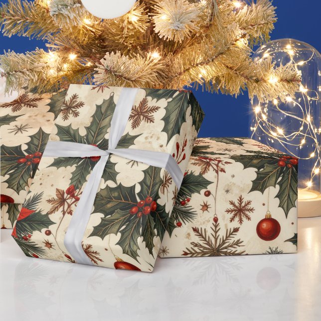Tidlös jul presentpapper (Helgdagar)
