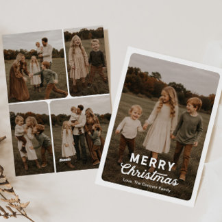 Tidlös julkort med familjefoto