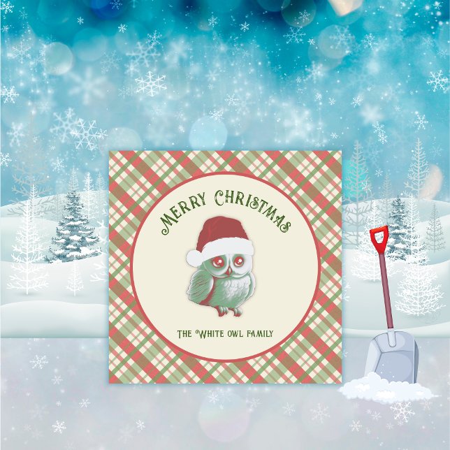 Tidlös julplaid inbjudningar (Timeless Christmas Plaid Invitation)