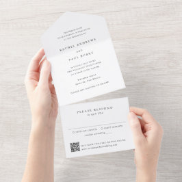 Tidlös Klassisk Formell QR-kod Bröllop