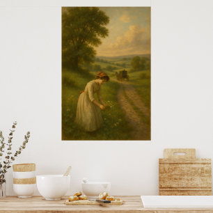 Tidlös landsbygd Brittisk landskapsväggkonst Poster