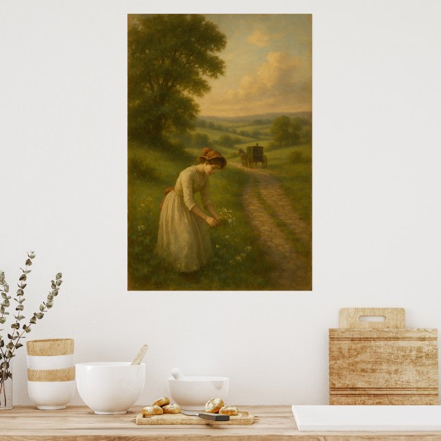 Tidlös landsbygd | Brittisk landskapsväggkonst Poster (Kök)