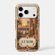 Tidlös Luxor Egypten Tempelsolnedgång Egyptisk kon