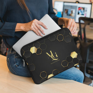 Tidlös Lyx Minimal Monogram Datorfodral