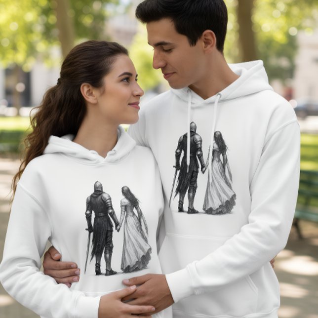 Tidlös medeltida romantisk illustration hoodie (Skapare uppladdad)