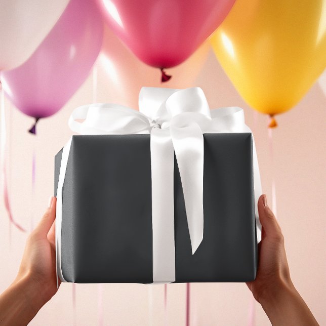 Tidlös - Mörk Skiffergrå Inpackningspapper Presentpapper (Skapare uppladdad)