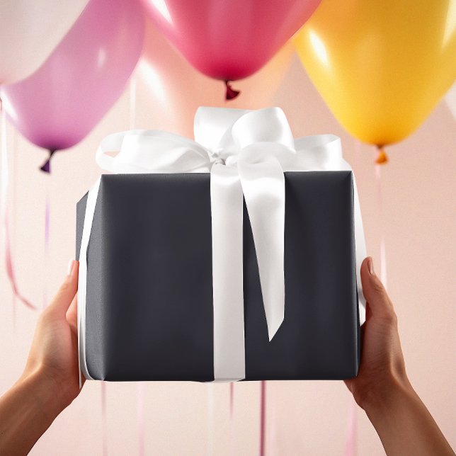 Tidlös - Mörkblått grått inslagspapper Presentpapper (Skapare uppladdad)