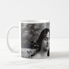 Tidlös porträtt av mor och dotter kaffemugg