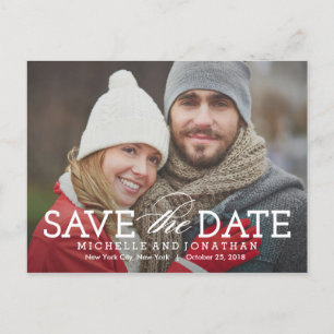 Tidlös Postkort för Save The Date Meddelande Vykort