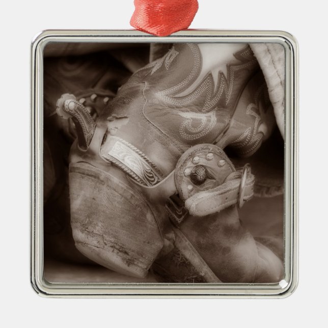 Tidlös prydnad för Cowboykängajul Julgransprydnad Metall (Framsidan)