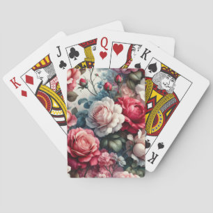 Tidlös Ros Blommig Charm Casinokort