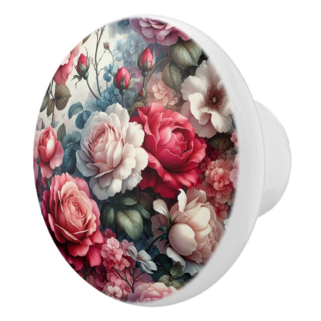 Tidlös Ros Blommig Charm Knopp (Höger)