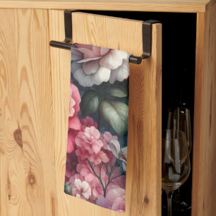 Tidlös Ros Blommig Charm Kökshandduk
