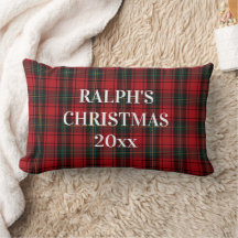 Tidlös Tartan Randig Röd Svart Ralph Jul