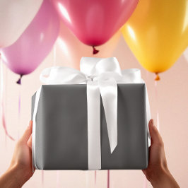 Tidlös - Träkolsgrå inslagspapper Presentpapper