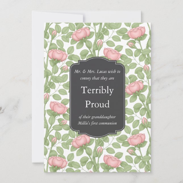 Tidlösa Rosor Kreativa Personliga Vita Familj Meddelande (Framsida)