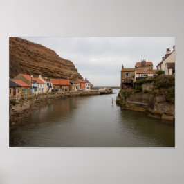 Tidlösa Staithes: Där bäcken möter havet Poster