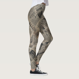 Tidning - Brown Leggings