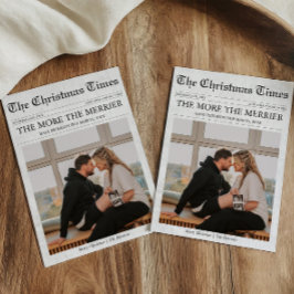 Tidning Fler är man desto roligare Baby Jul Julkort