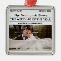 Tidning Jul Par Nygifta Foto Först
