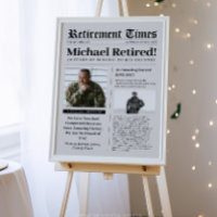 Tidning Pensionering Militärveteran Skumaffisch