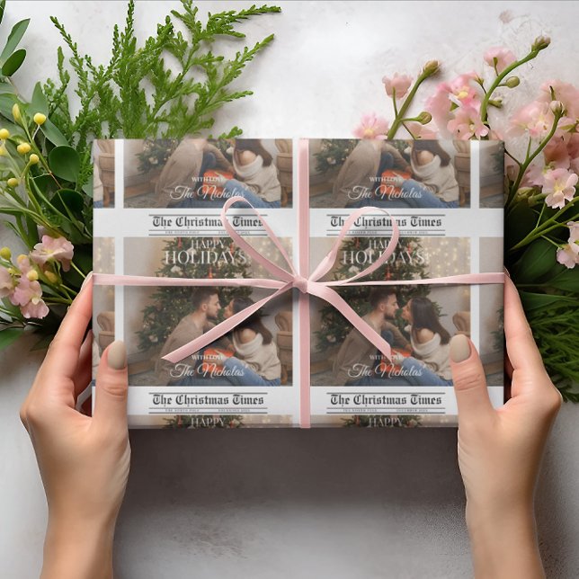 Tidning Vad Ett År Högbild Jul Presentpapper (Skapare uppladdad)