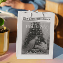 Tidning Vilket År Svart Vitt Foto Jul