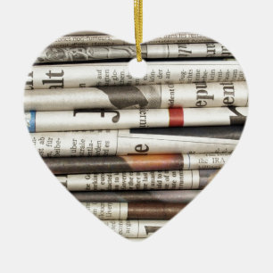 Tidningar Julgransprydnad Keramik