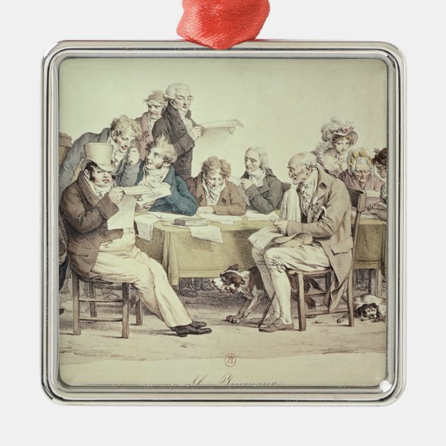 Tidningarna Julgransprydnad Metall (Framsidan)