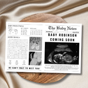 Tidningen Baby kommer snart Gravid Meddelande