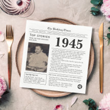 Tidningen Birthday Trivia 1945