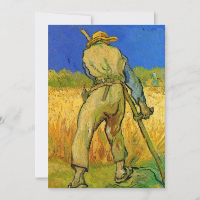 Tidningen (efter Millet) av Vincent van Gogh (Framsida)