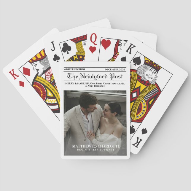 Tidningen Glad och Gift Foto Casinokort (Baksidan)