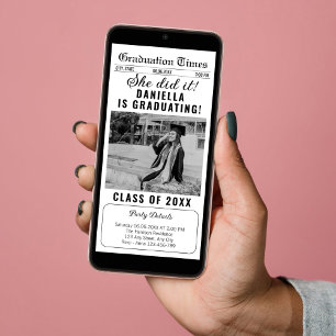 Tidningen hon gjorde 2025 års inbjudan till Studen