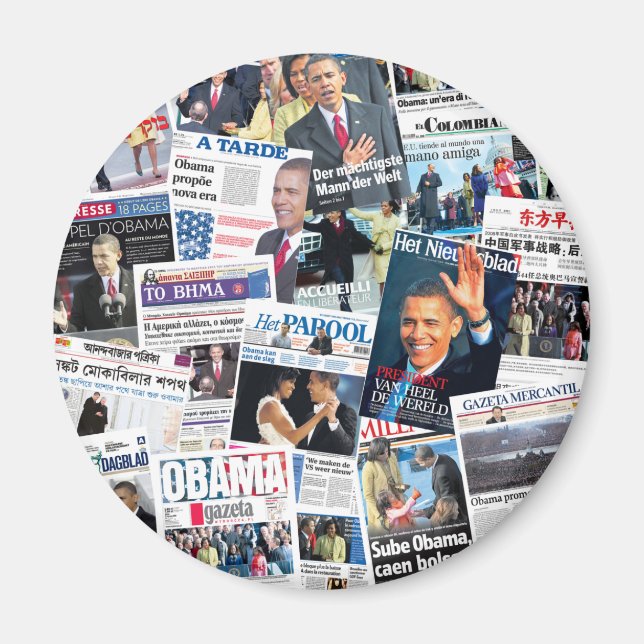 Tidningen Magnet Obama Internationell Inauguration (Framsidan)