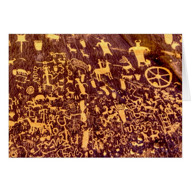 Tidningen Sten Indian Utah Hälsningskort (Framsidan Horizontal)