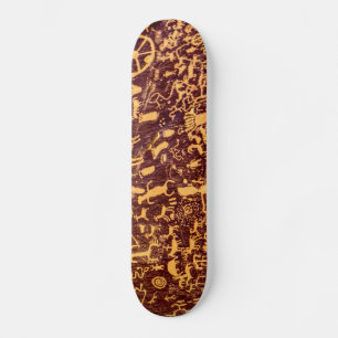 Tidningen Sten Indian Utah Old School Skateboard Bräda 18 Cm