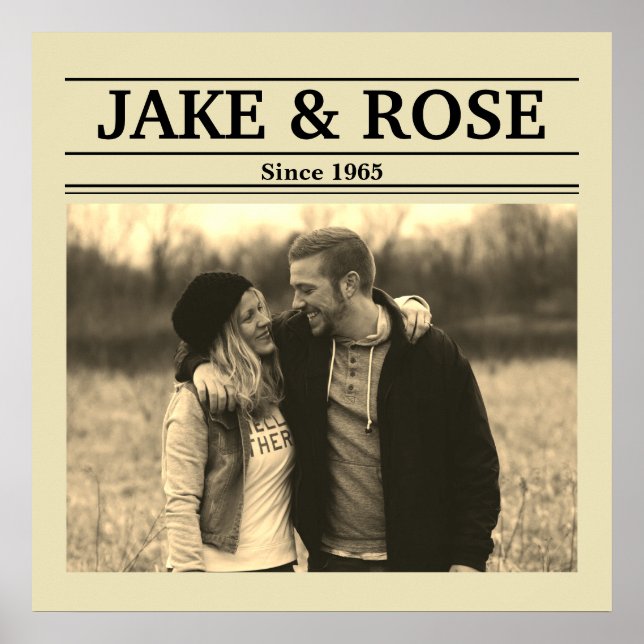 Tidningen Stil (Anpassa foton och text) Poster (Framsidan)